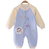 【双层加绒 一体保暖】婴儿加绒连体衣外出秋装男女宝宝哈衣爬服冬季新生儿保暖衣服 商品缩略图4