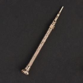 独角鹿西洋古董英国维多利亚时期出品K金雕花可伸缩铅笔