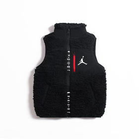 JORDAN乔丹AJ童装冬儿童保暖羊羔绒马甲背心坎肩JD2142013
