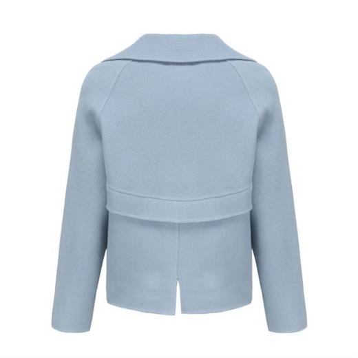 双排扣短款羊毛风衣 商品图1