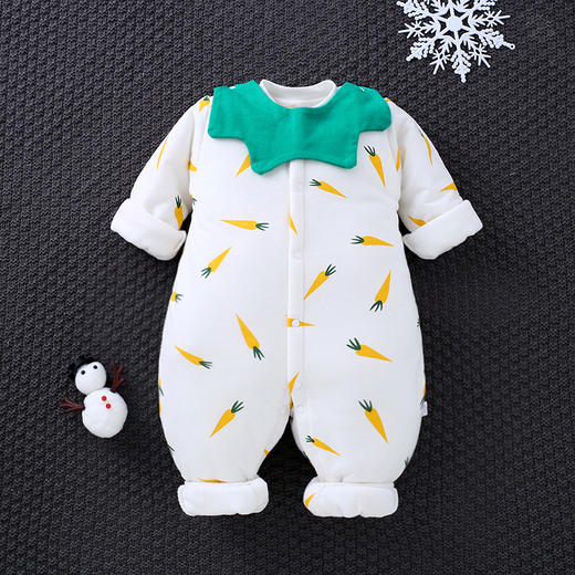 【宝宝出游之选】A类婴儿连体衣秋冬保暖宝宝哈衣纯棉baby爬服新款新生儿衣服 商品图11