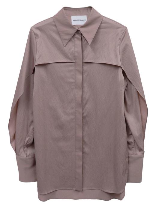 溢边袖浮水衬衫 商品图0