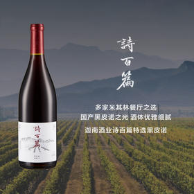 迦南酒业诗百篇特选黑皮诺  Canaan Mastery Pinot Noir 2018