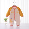 【双层加绒 一体保暖】婴儿加绒连体衣外出秋装男女宝宝哈衣爬服冬季新生儿保暖衣服 商品缩略图8