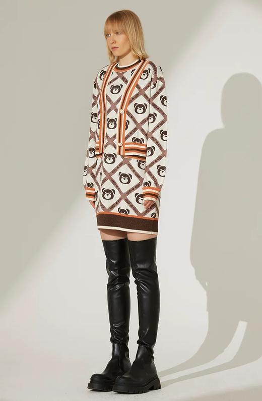 珍珠装饰扣DIA小熊毛衣开衫 商品图2