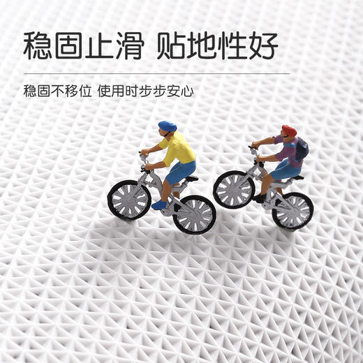 大江茸绒地垫熔岩灰50*60纯色高毛加厚家用卧室门口浴室防滑垫吸水地毯 商品图5