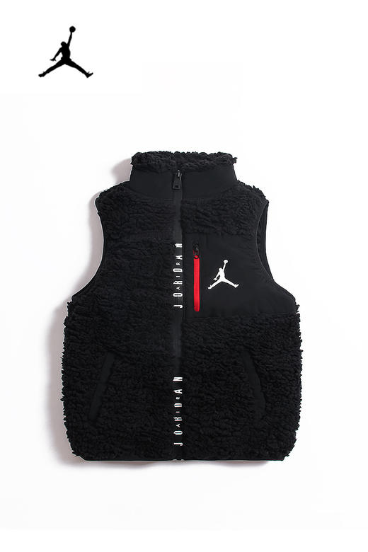 JORDAN乔丹AJ童装冬儿童保暖羊羔绒马甲背心坎肩JD2142013 商品图2