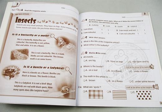 培生香港朗文小学英语教材 一年级下学期 阅读练习册 英文原版 Primary Longman Express 1B Reading 第二版朗文快车PLE 英文版 商品图2