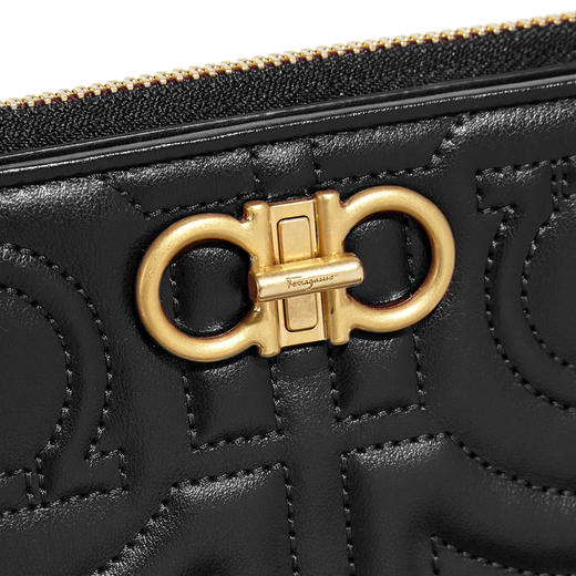 Salvatore Ferragamo 菲拉格慕 女士黑色小牛皮单肩包斜挎包 22-D332-695451 商品图3