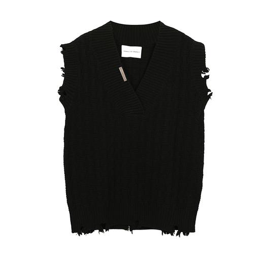 深V领针织马甲 商品图0