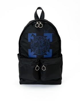 OFF WHITE 男士黑色双肩包 OMNB003F19E48017-1030