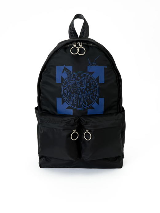 OFF WHITE 男士黑色双肩包 OMNB003F19E48017-1030 商品图0