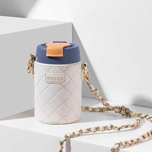 迪乐贝尔吸管保温杯8991/380ML大人孕妇316不锈钢可爱学生ins原宿风高颜值便携水杯女（颜色随机） 商品图1