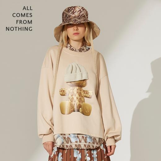 立体渔夫帽DIA小熊泡泡袖卫衣 商品图1