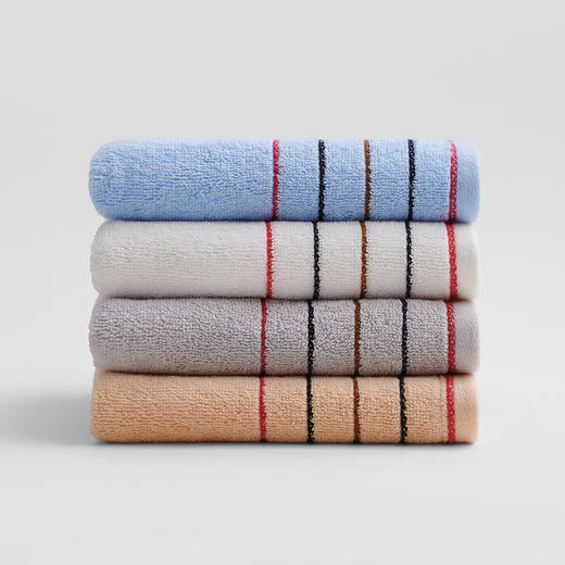 洁丽雅毛巾4条装 纯棉加厚洗脸巾吸水 多规格选择 商品图1