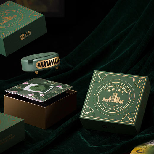 开物KAWOO 重庆森林复古收音机音响 桌面手机支架蓝牙小音箱 商品图4