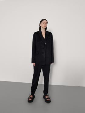 假两件桁架西服夹克