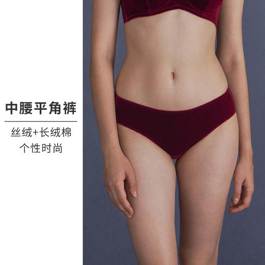 HSIA遐内裤女高品质珠光丝绒亲肤零敏舒适包臀纯棉裆底中腰平角裤 商品图1