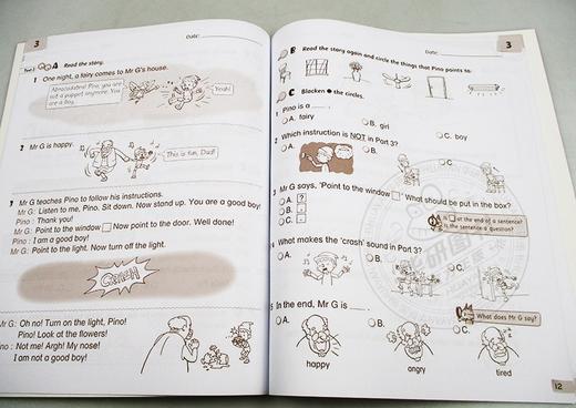 培生香港朗文小学英语教材 一年级上学期 阅读练习册 英文原版 Primary Longman Express 1A Reading 第二版朗文快车PLE 英文版 商品图1