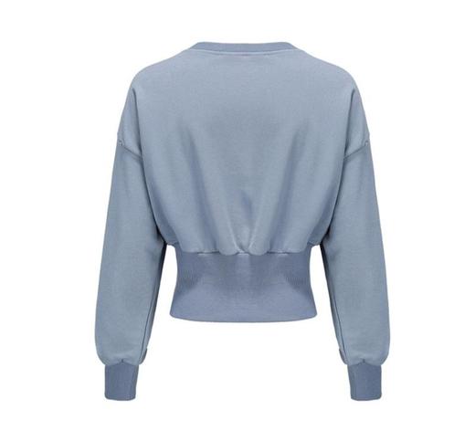 珍珠撞钉罗纹收腰卫衣 商品图1