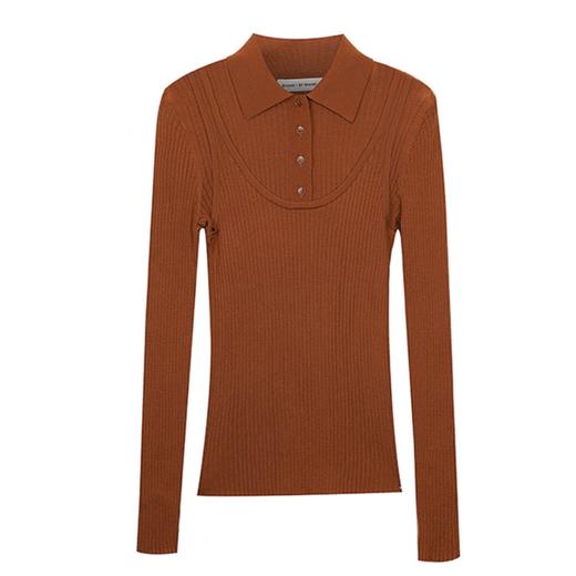 假两件衬衫针织上衣 商品图0