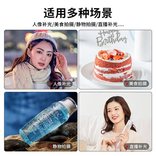 【带柔光罩】Ulanzi优篮子 VL200双色温补光灯LED摄影灯便携柔光灯直播摄影相机微单打光灯室内人像 【5000毫安】双色温补光灯 商品图1