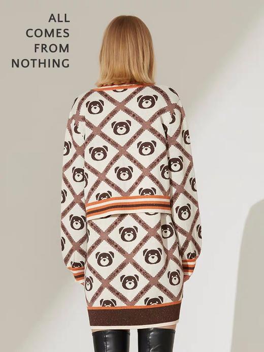 珍珠装饰扣DIA小熊毛衣开衫 商品图1