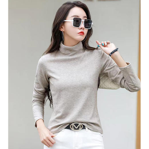 【秒杀品，不退不换】皇家丽美薄款有弹力修身显瘦柔软棉面料女士保暖上衣BN8060A 商品图2