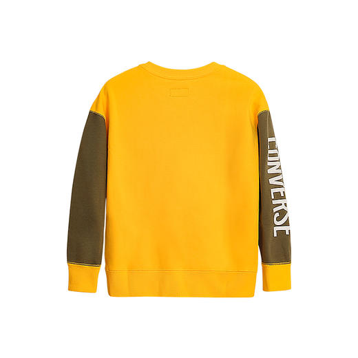 Converse匡威男女儿童装冬 撞色加绒保暖圆领套头卫衣CV2142067 商品图1