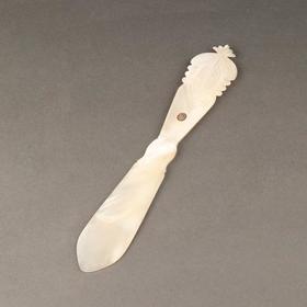 独角鹿西洋古董法国卢浮宫回廊商店珐琅饰母贝雕花裁纸刀开信刀