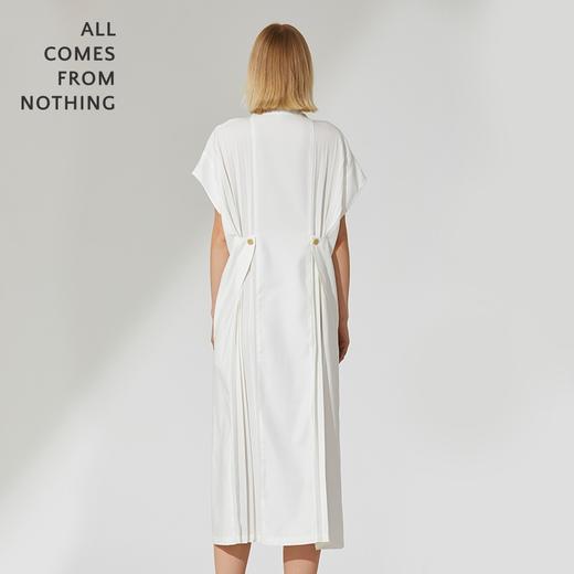 收腰压褶连衣裙 商品图1