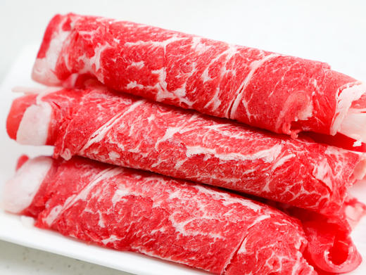【送蘸料汁一包】3盒装牛肉卷，原切谷饲雪花牛肉卷200g 商品图1