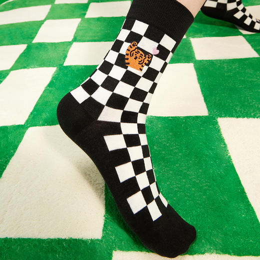 【老虎联名】袜子女春秋季中筒袜潮网红款袜子女ins潮袜日系 商品图3