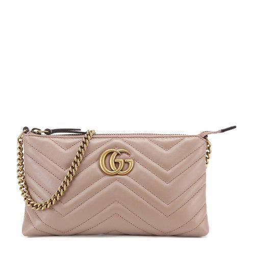 GUCCI/古驰  女士黑色牛皮双G上拉链斜挎包单肩包女包 443447-DRW1T-1000 商品图5