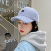 新款时尚韩国男女秋冬毛绒棒球帽女生韩版甜美可爱鸭舌帽百搭潮人弯檐保暖帽子 商品缩略图2