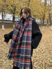 【秋冬必备~时尚男女围巾！】百搭新款经典英伦复古红色格子围巾女秋冬季韩版百搭双面千鸟格学生围脖潮 挚爱之选~ 商品缩略图2