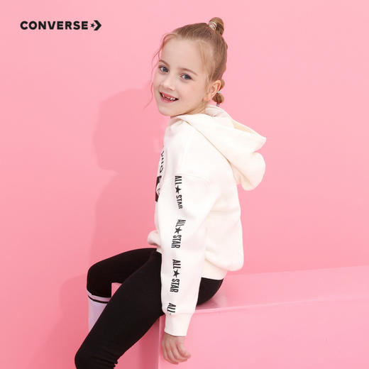 Converse/匡威童装秋冬男女儿童经典加绒保暖连帽卫衣CV2142115 商品图3