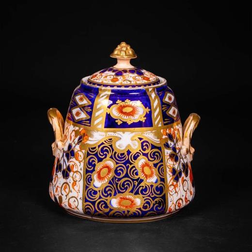 独角鹿西洋古董Davenport伊万里纹样彩绘描金4人下午茶瓷器套装 商品图1