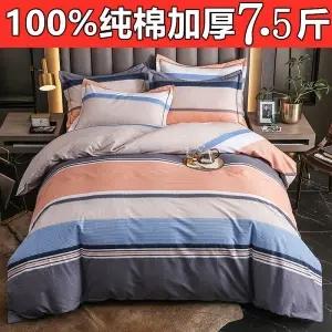 【原价500多】纯棉加厚磨毛四件套全棉秋冬1.5m1.8米床单被套 商品图5