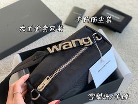 2021秋冬大王帆布字母腋下包-黑色