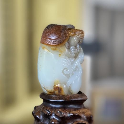 和田玉（白玉）籽料挂件--龙龟贺寿245.42g 商品图3