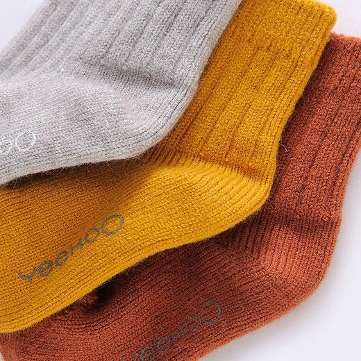 英氏婴儿加厚羊毛保暖袜子儿童3双装棉袜YIWBJ41096A01 YIWBJ41097A01 商品图4