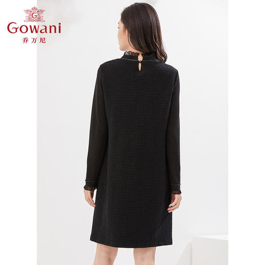 乔万尼秋冬新款绵羊毛连衣裙软糯保暖针织内搭裙EI4E648 商品图3