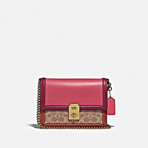 【直播】COACH 拼色经典标志帆布HUTTON 单肩包 商品图0