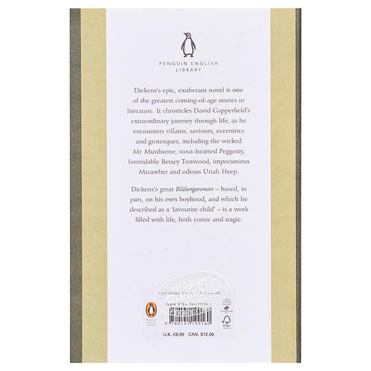 【中商原版】大卫科波菲尔 英文原版 经典文学著作 David Copperfield Charles Dickens Penguin Classics 商品图1