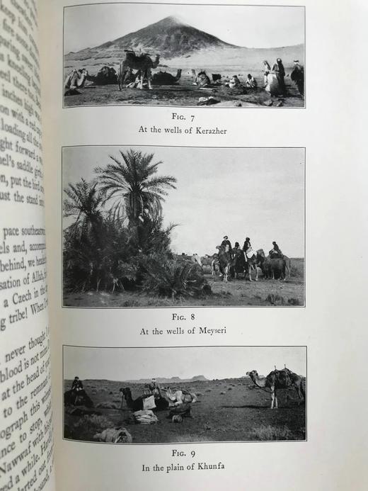 1931年 阿洛伊斯 穆齐尔《在阿拉伯沙漠中》 39幅插图 漆布精装大32开 商品图13