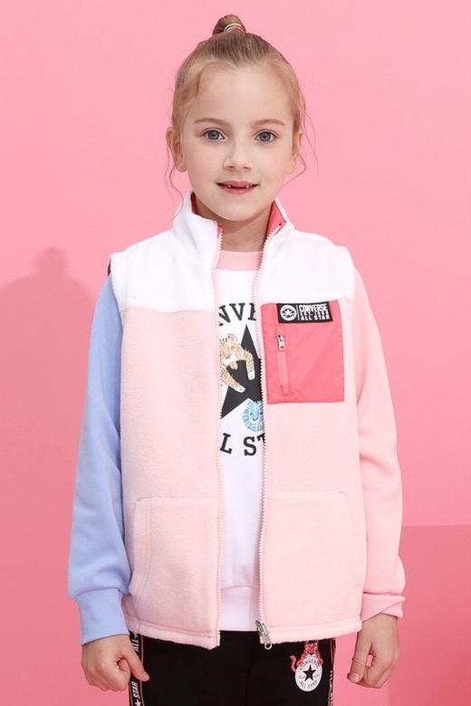 Converse匡威童装秋冬女童保暖舒适双面休闲马甲坎肩CV2142047 商品图3