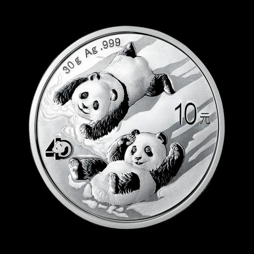 2022熊猫30克银币 首现40周年标识 商品图0