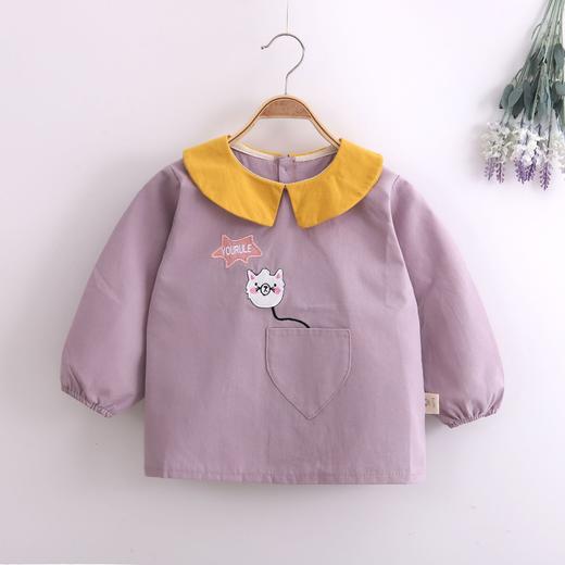 【内有防水 易洗便捷】宝宝罩衣 儿童吃饭围兜可爱外穿春秋长袖反穿衣护衣防水防污保暖护衣 商品图9