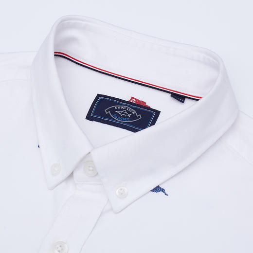 GOOD LUCK/德鲨百分百棉亲肤柔软百搭休闲长袖衬衫L291208 商品图9